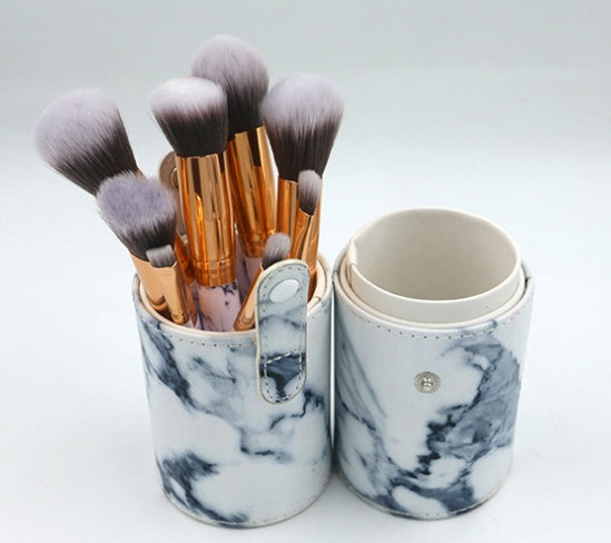 ✨ Marble Handle 10-Piece Makeup Brush Set — elegant beauty meets everyday function 💄