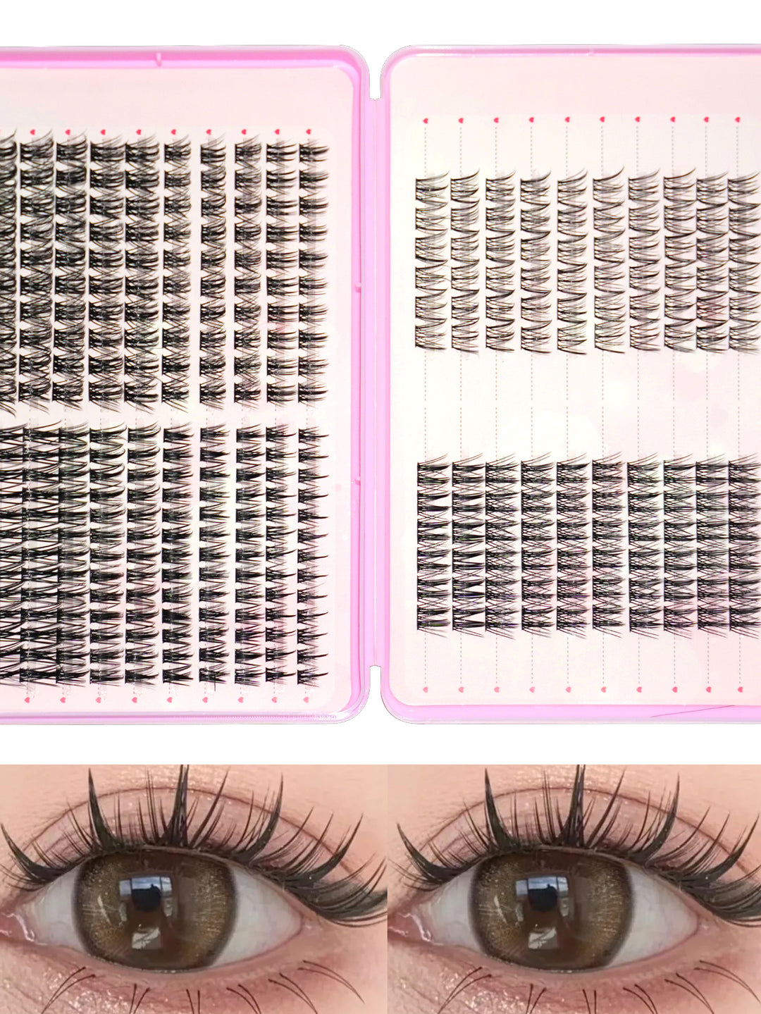 👁️✨ Multi-Style Hybrid False Eyelash Extension Set – Easy Apply Glam Lash Kit