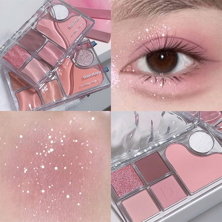 🌸 DaimAnpu 6-Color Eyeshadow & Blush Palette – Highlight & Brightening Makeup Set ✨