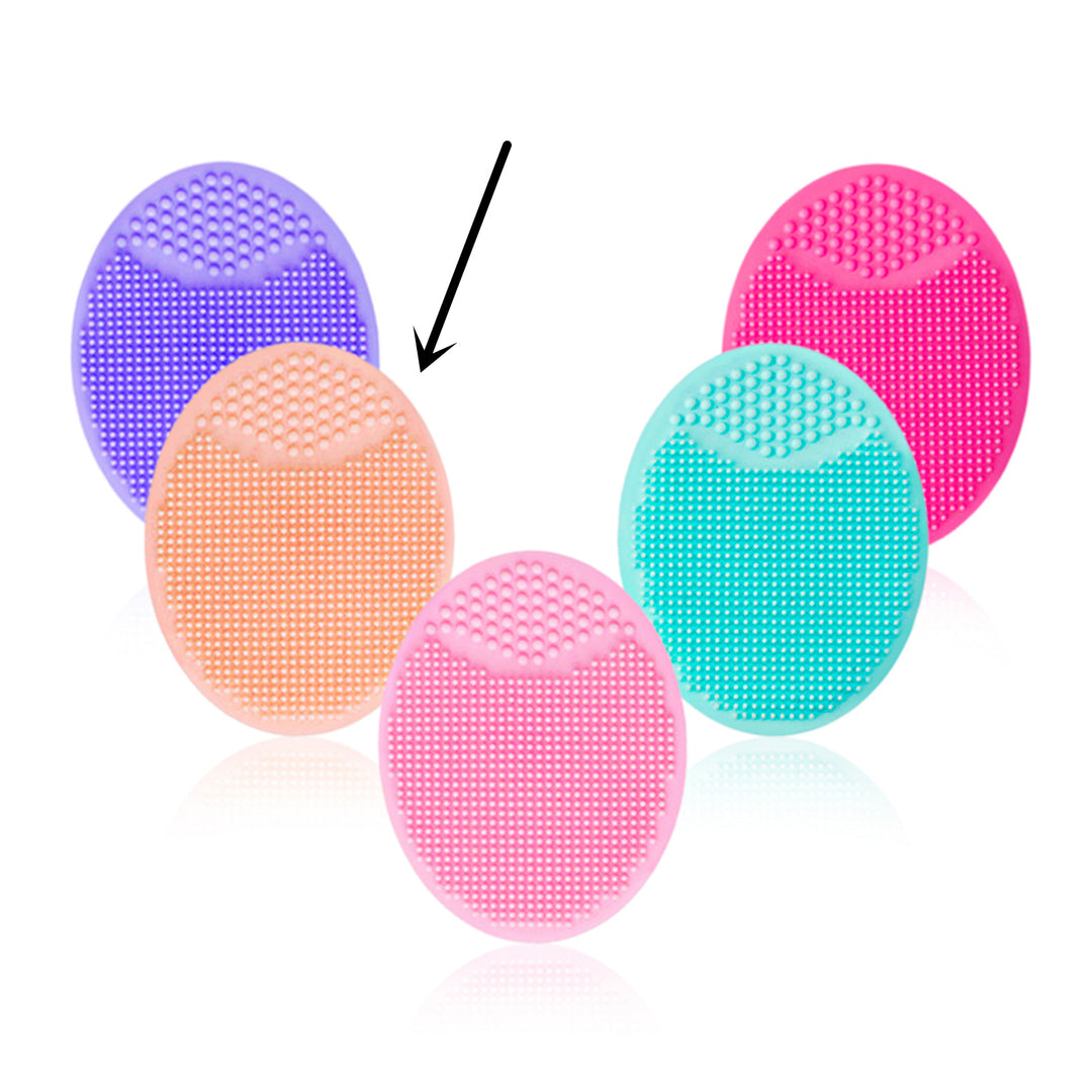 🧼💖 Silicone Oval Facial Brush | Gentle Cleansing & Skin Massage Tool