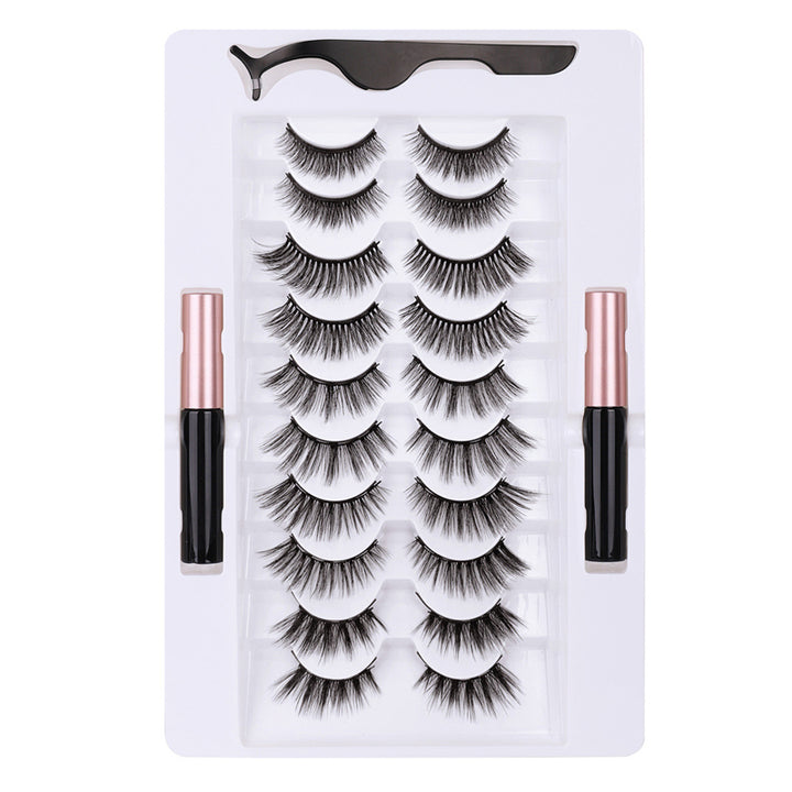 🧲👁️ Five Pairs of Magnetic Eyelashes – Reusable False Lash Set