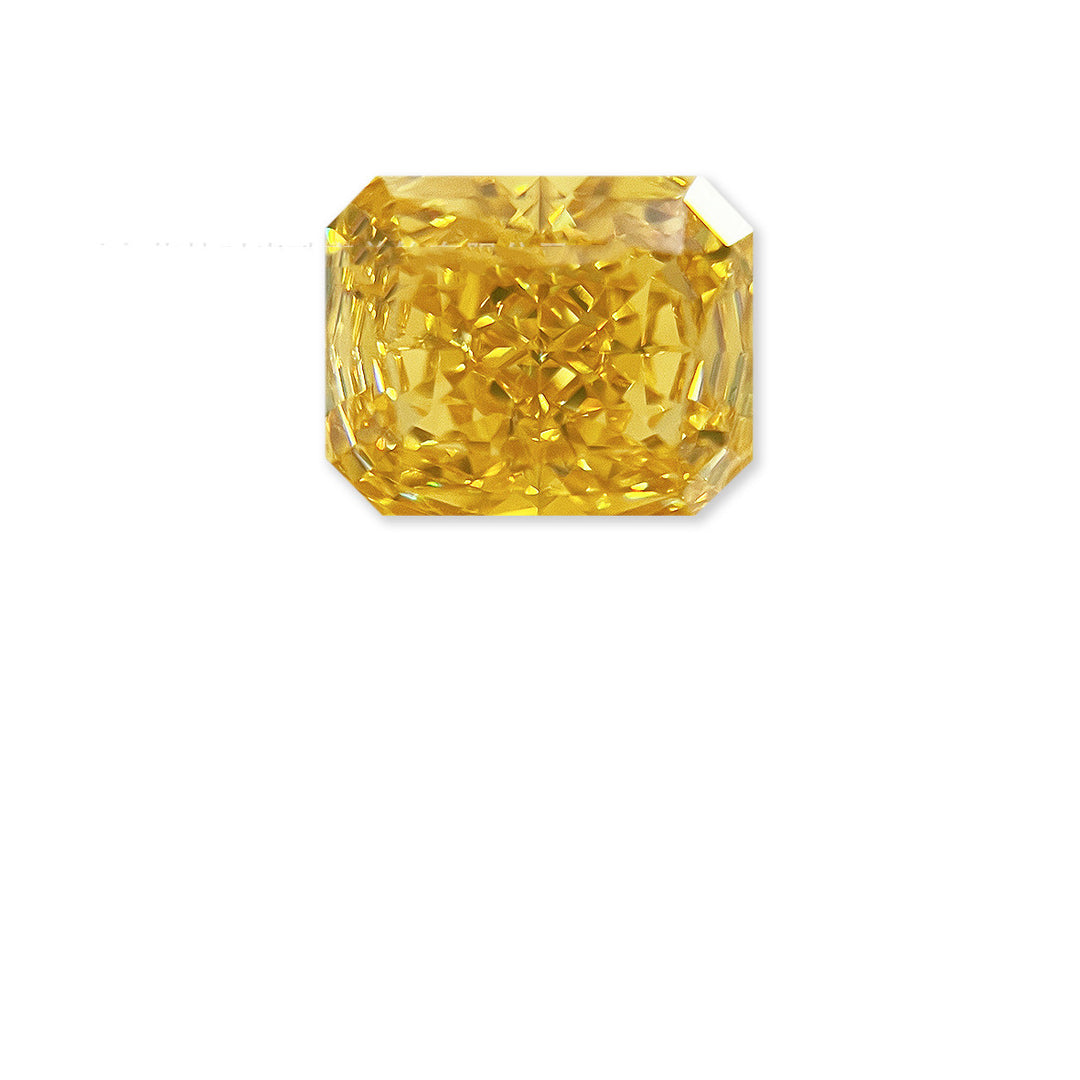 Sterling Silver Round Ice Flower Cut Earrings – Colorful Fancy Yellow Jewelry