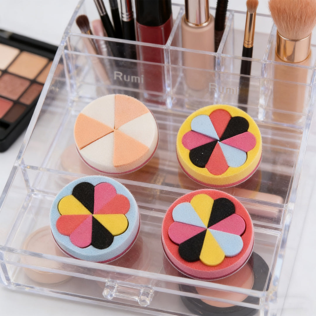 💄✨ Powder Puff Set | Soft Makeup Applicator Sponges (6PCS)