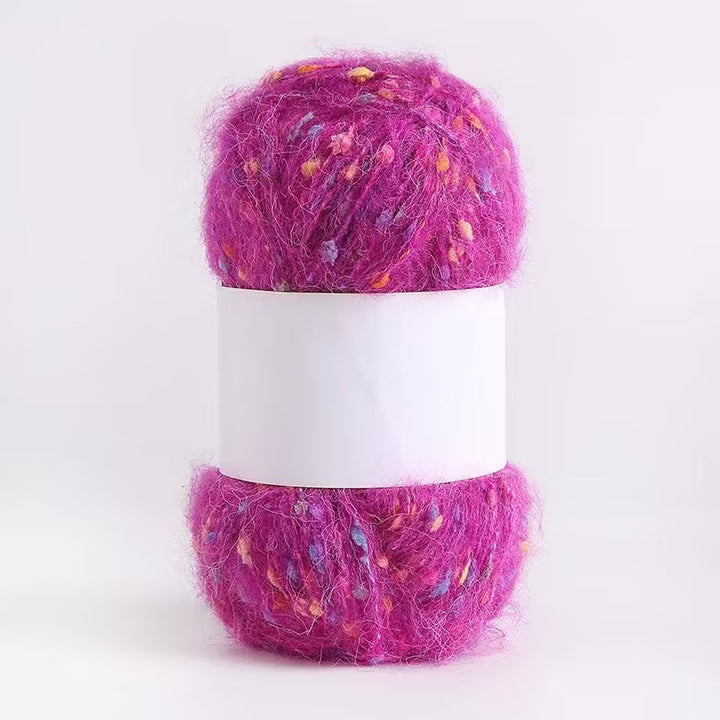 Colored Mohair Knitting Yarn – Soft Hand Woven Mohair Thread for Sweaters, Scarves & DIY Crafts