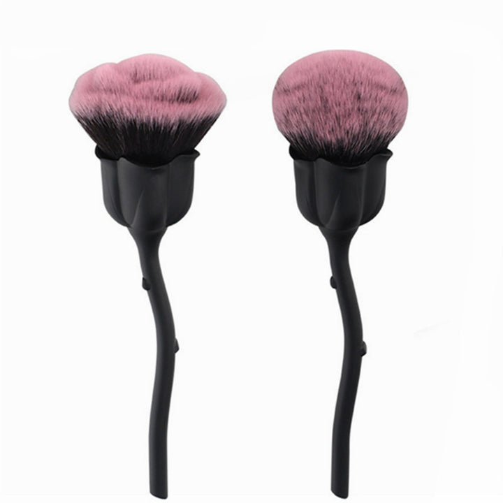 ✨ Rose Makeup Brush — Portable Beauty Tool 💄🌹
