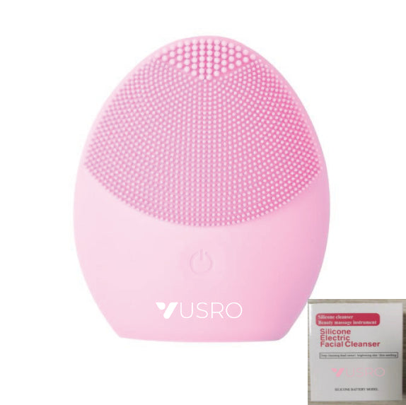 💖🧼 Electric Ultrasonic Silicone Facial Cleanser | Deep Cleansing & Oil Control Device