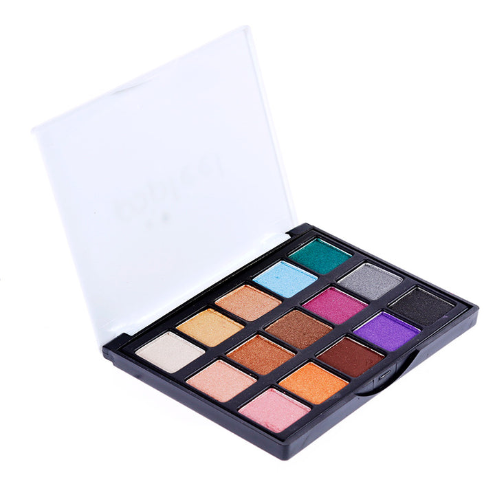 🎨✨ Matte & Glitter Eyeshadow Palette | Earth Tone Makeup Kit with Brush 💄