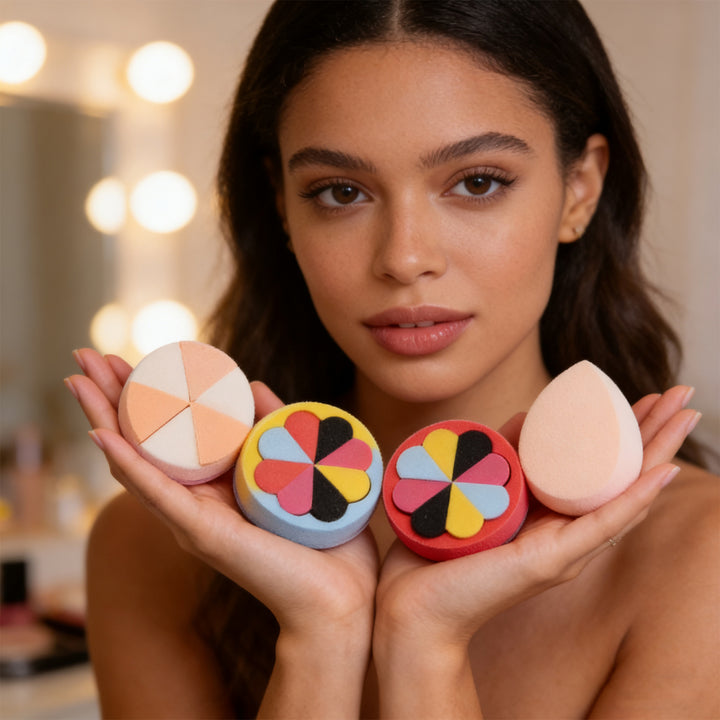 💄✨ Powder Puff Set | Soft Makeup Applicator Sponges (6PCS)