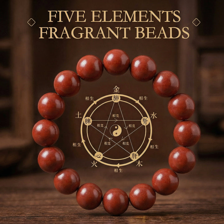 Chinese Herbal Bead Bracelet – Lightweight Traditional Wellness Jewelry