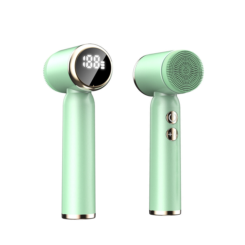 💖🌀 6-in-1 Electric Facial Cleansing Brush | Hot & Cold Compress Display Device