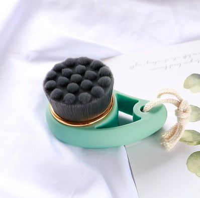 🧼🌿 Manual Bamboo Charcoal Facial Cleansing Brush | Deep Clean & Gentle Exfoliation Tool
