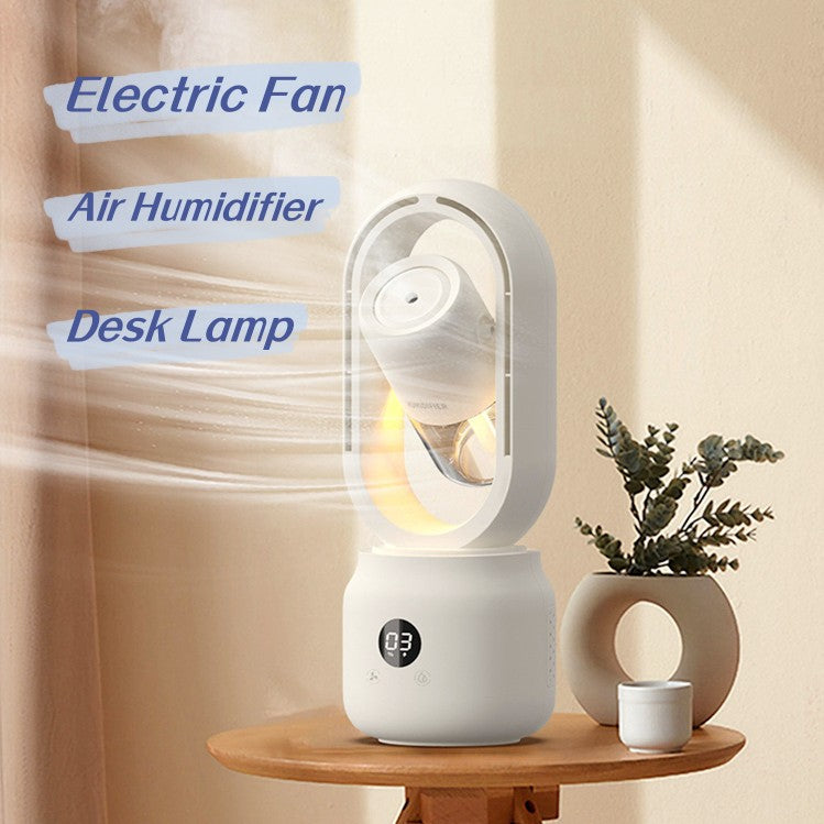 🌬️💧 Bladeless Mist Fan | USB Rechargeable Air Cooler & Humidifier ❄️✨