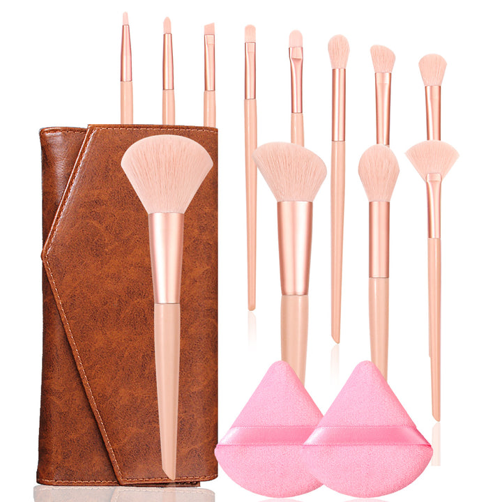 ✨ 12-Piece Soft Hair Makeup Brush Set — Beauty Tools Kit 💄💖