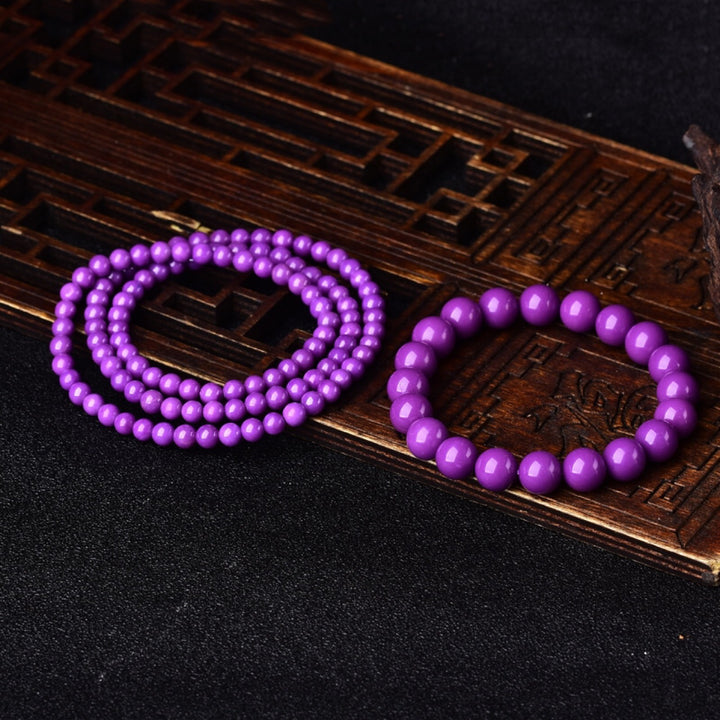 Round Purple Cloud Bracelet – Hand-Polished Purple Mica