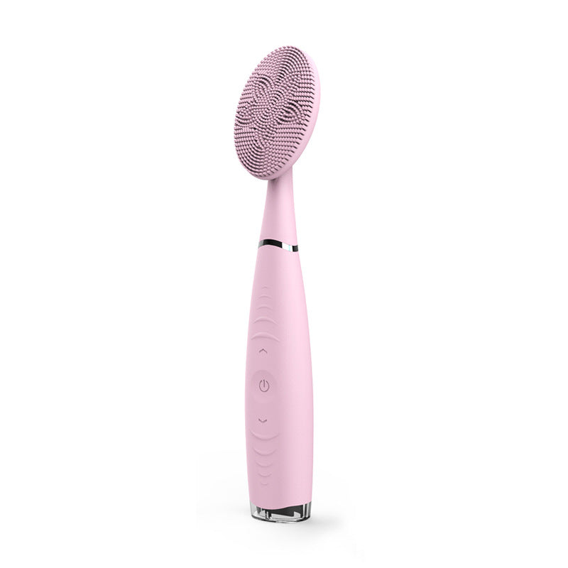 🧼💖 Waterproof Silicone Facial Cleansing Brush | Portable Electric Handheld Pore Cleaner