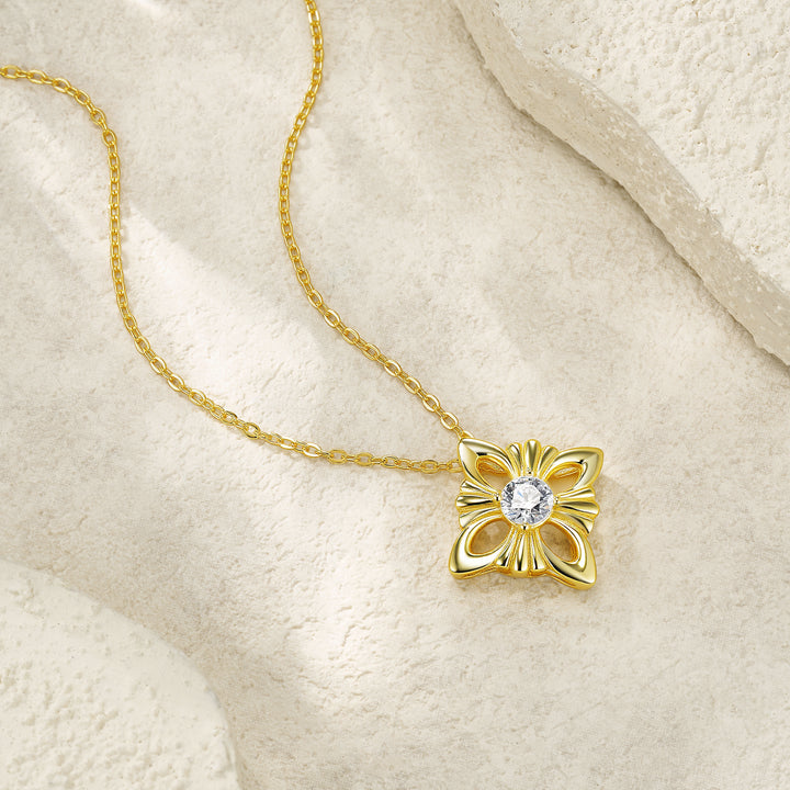 💎 0.5-Carat Moissanite Pendant Necklace – Gold-Plated S925 Silver / Platinum-Plated Finish (4.4g) 💎