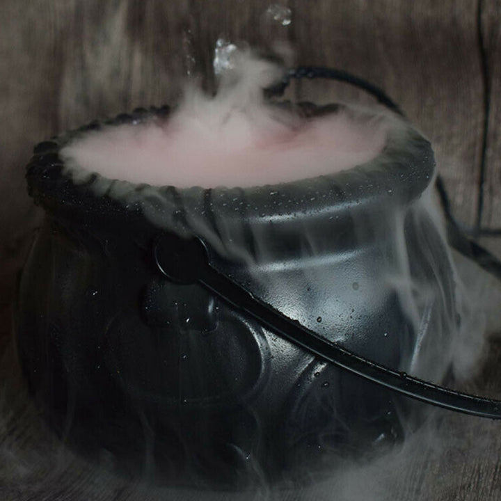 🎃🧙 Halloween Witch Pot Smoke Machine | LED Mist Humidifier Creepy Color-Changing Decor ✨