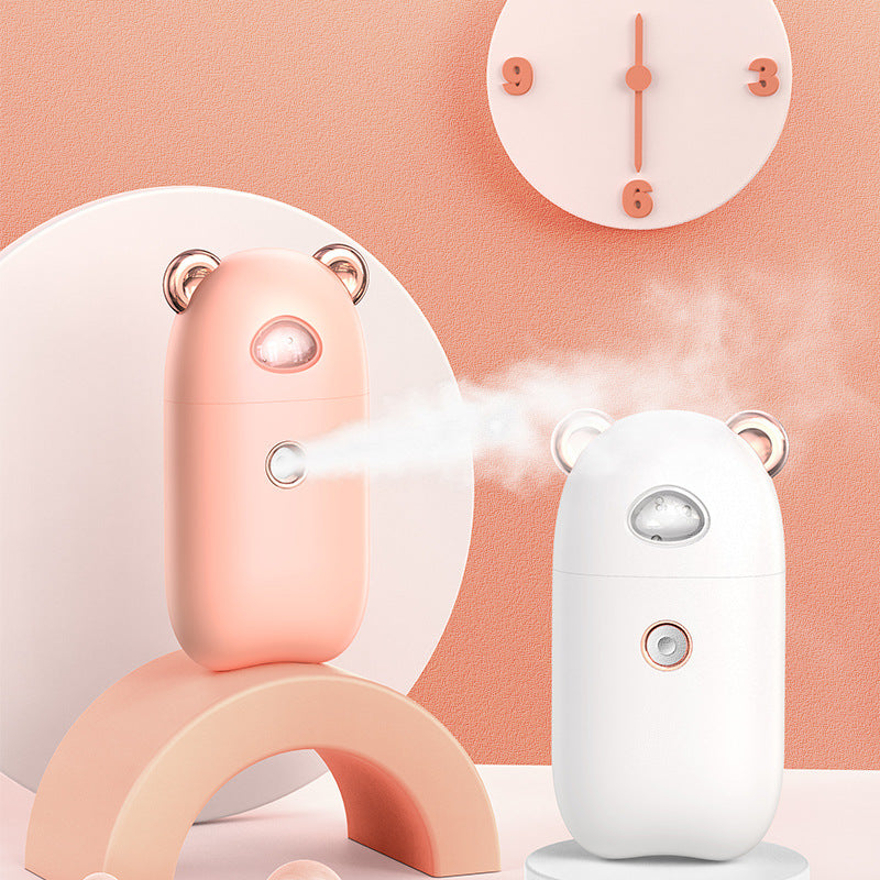 🐾💧 USB Chargeable Portable Hand Humidifier & Face Steamer | Nano Mist Beauty Device