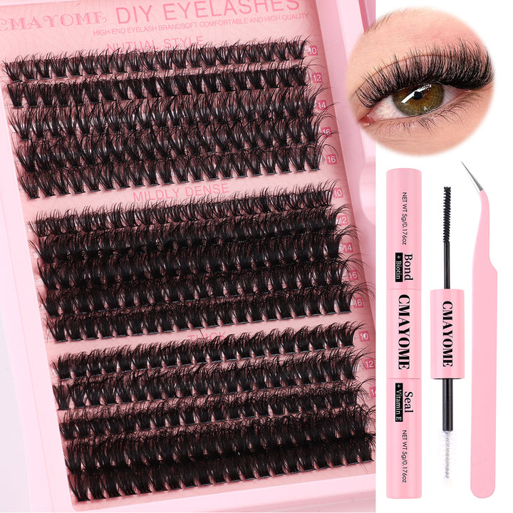 👁️✨ Segment Single Cluster DIY False Eyelashes Extension Suit – Lash Kit