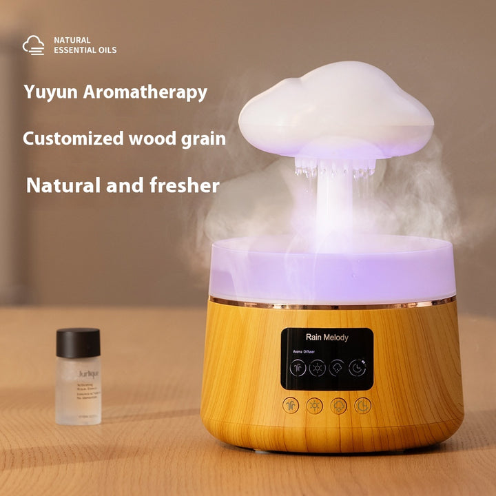 🌈☁️ Rainbow Atmosphere Cloud Humidifier | LED Mood Light Ultrasonic Diffuser