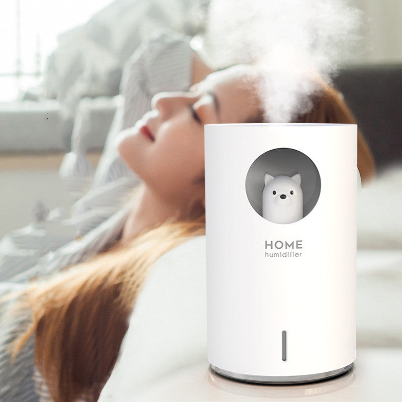 🐻‍❄️💧 Polar Bear Mini Humidifier | Cute USB Portable Mist Maker