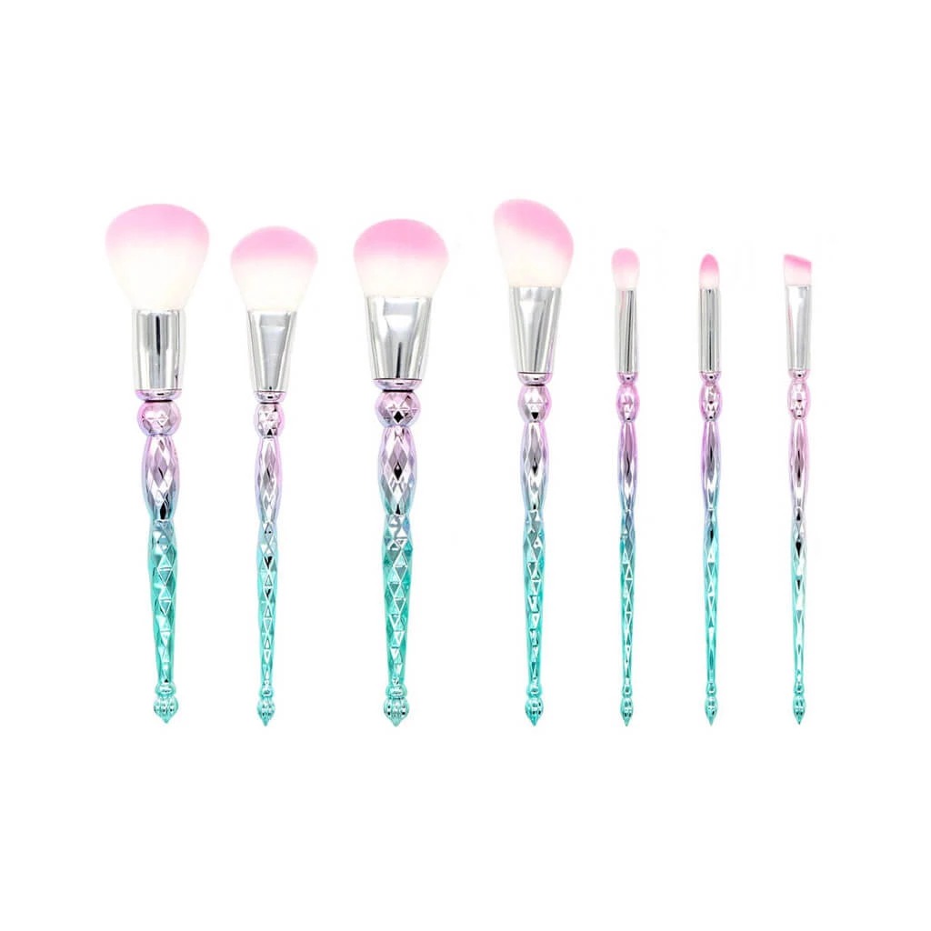 ✨ 7-Piece Diamond Tower Makeup Brush Set — Beauty Tools Kit 💄💎