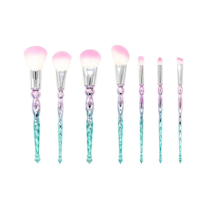 ✨ 7-Piece Diamond Tower Makeup Brush Set — Beauty Tools Kit 💄💎