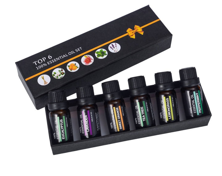 🌿 Lavender 10ml One-way Aromatherapy Massage Oil Set (6 × 10ml)