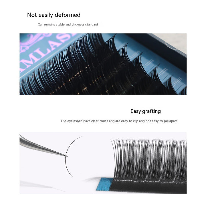 👁️✨ 16 Rows Assortment Pack – Single Round Hair Grafting Eyelashes