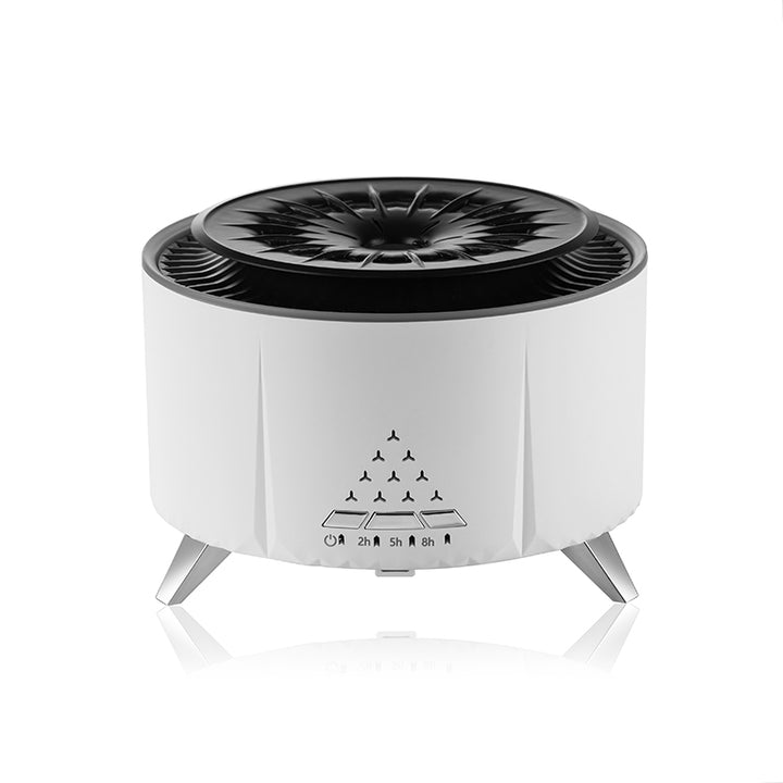 🔥🌋 Volcano Flame Humidifier | Remote Control Aroma Diffuser with LED Fire Effect ✨