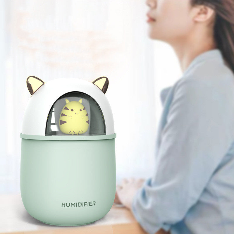 🌸✨ Small Desktop Cute Pet Double Spray Humidifier 💧🐶