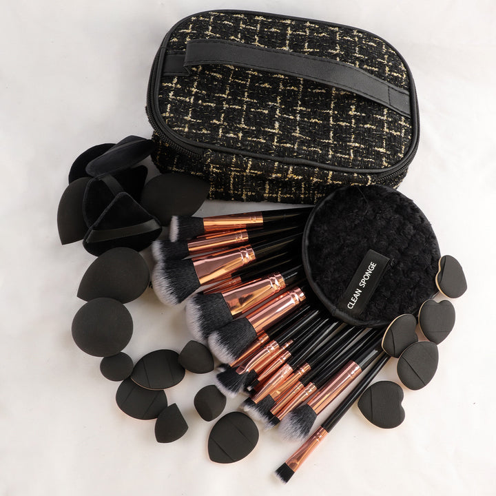 ✨ 47-Piece Beauty Tools Combination Set — Makeup Brush & Cosmetic Kit 💄🖤