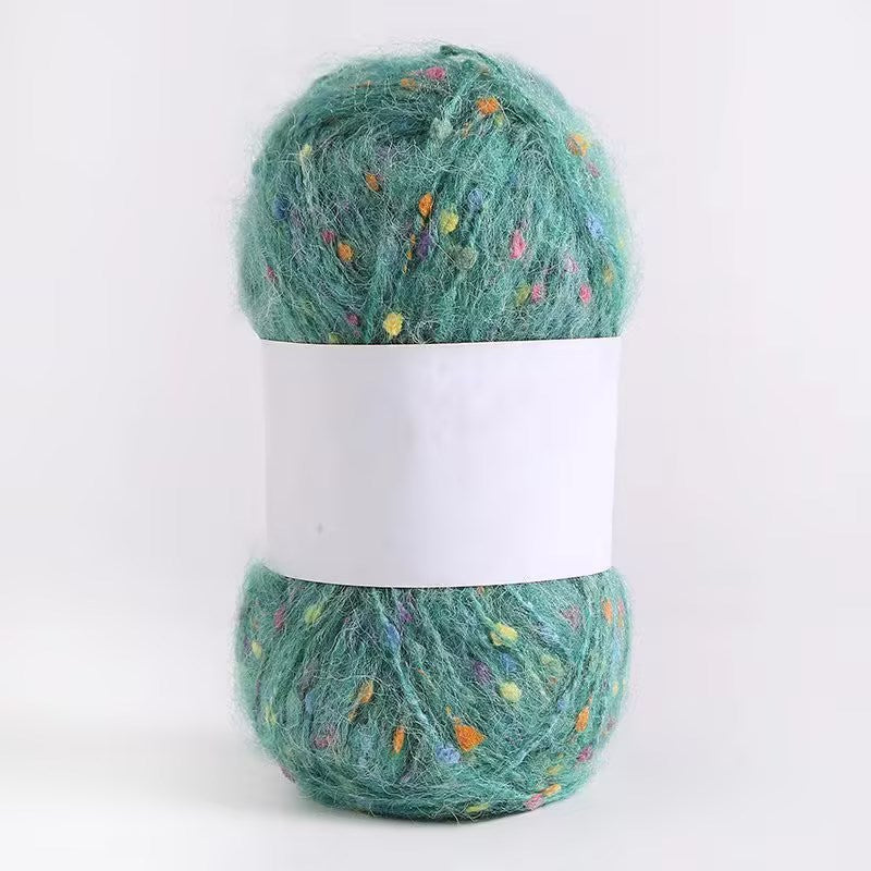 Colored Mohair Knitting Yarn – Soft Hand Woven Mohair Thread for Sweaters, Scarves & DIY Crafts