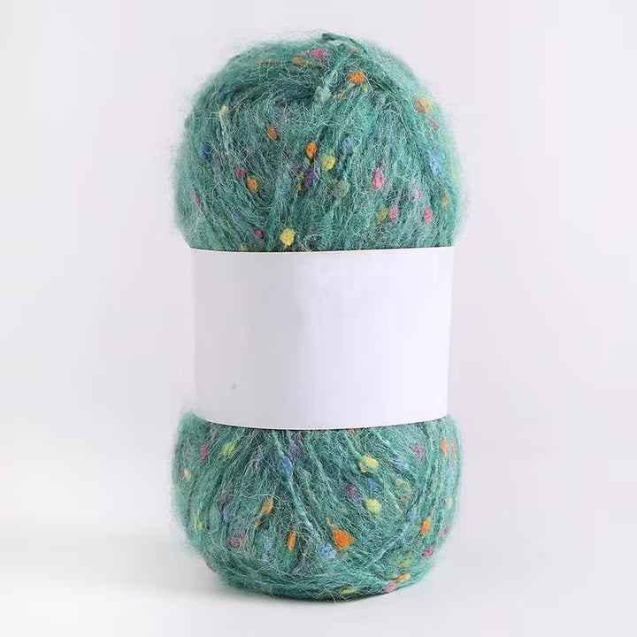 Colored Mohair Knitting Yarn – Soft Hand Woven Mohair Thread for Sweaters, Scarves & DIY Crafts