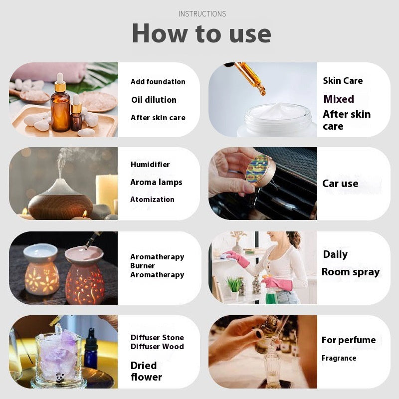 ✨ Plant Aromatherapy Essential Oil — Massage & Fragrant Stone Use (10ml) 🌿💧