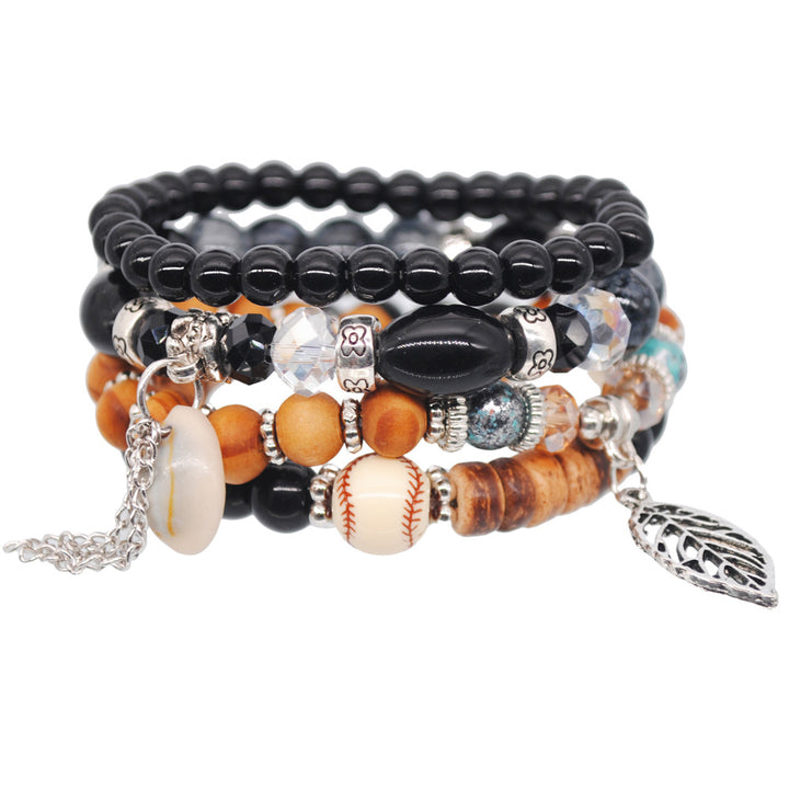 Ethnic Style Tassel Bracelet – Mixed Material Design