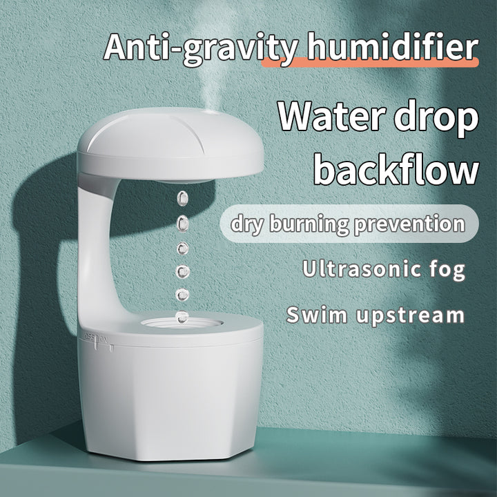 💧✨ Anti-Gravity Water Droplet Humidifier | 800ml USB Aromatherapy Diffuser 🌊