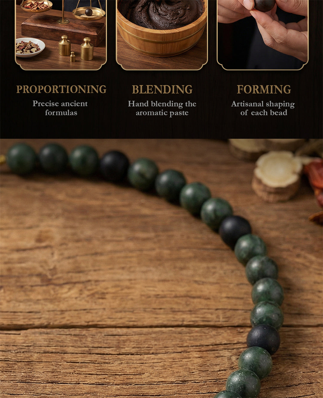Chinese Herbal Necklace – Traditional Style Lightweight Wellness Pendant Necklace
