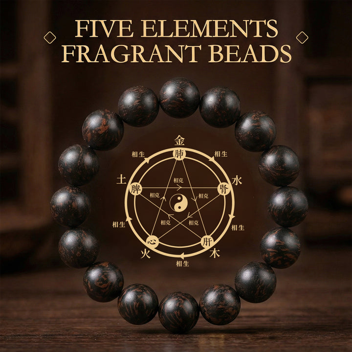 Chinese Herbal Bead Bracelet – Lightweight Traditional Wellness Jewelry