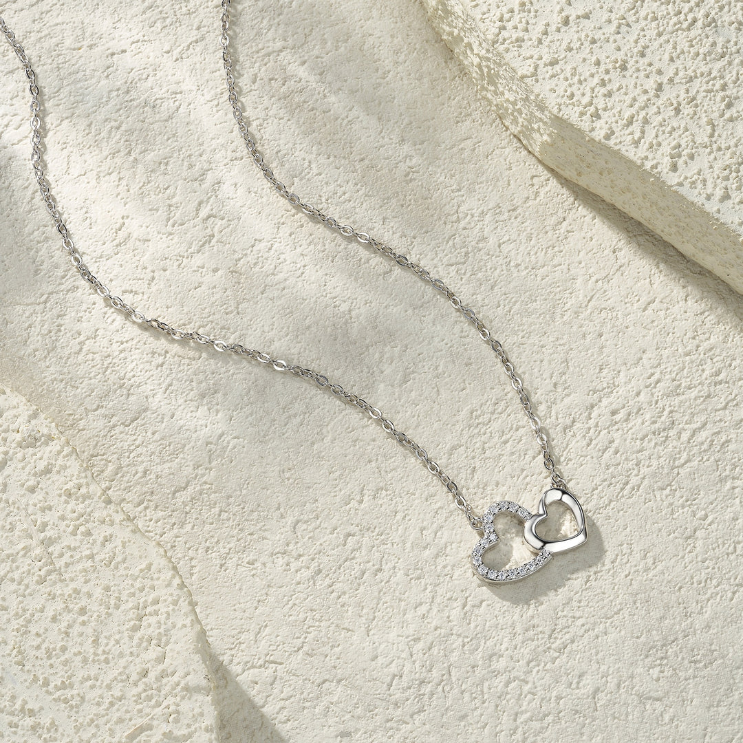 Luxury Minimalist Moissanite Pendant Necklace – Gold-Plated S925 Silver