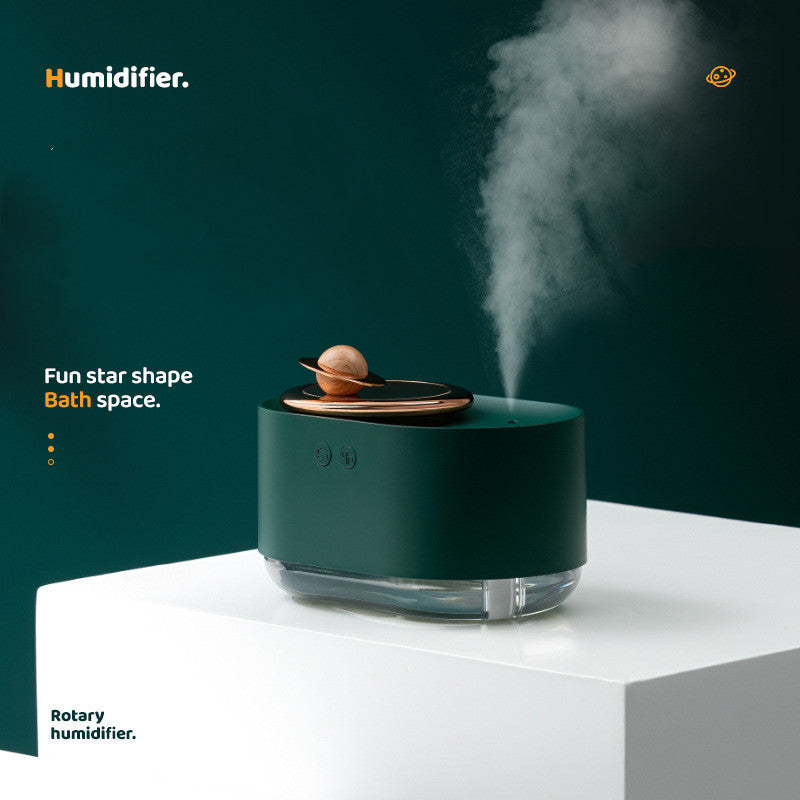 Rotating Planet Humidifier Car Mute Spray Humidification USB Charging Water Replenishment Cute Night Light