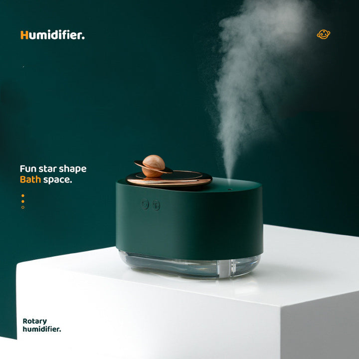 Rotating Planet Humidifier Car Mute Spray Humidification USB Charging Water Replenishment Cute Night Light