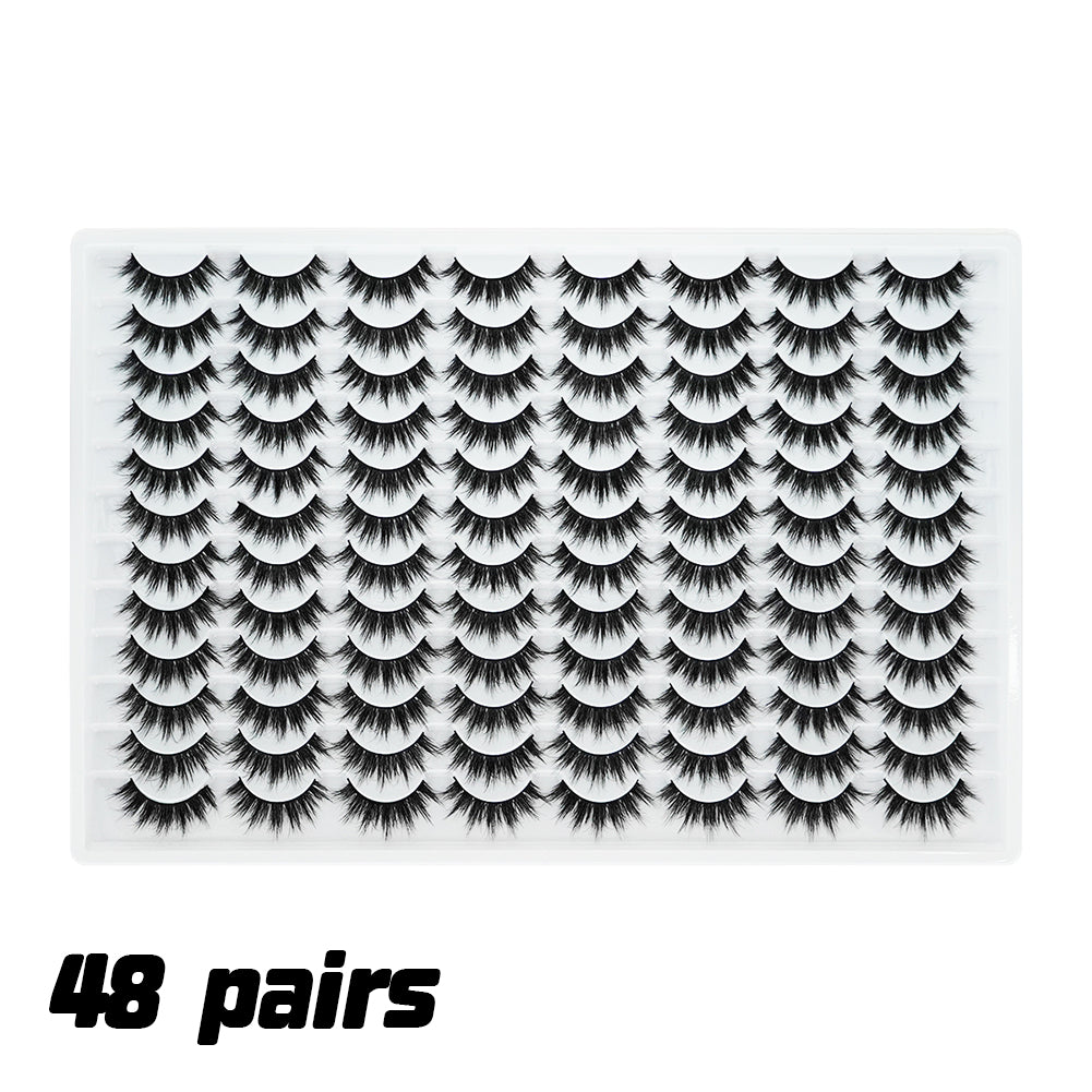 👁️✨ 3D False Eyelashes – Multi-Layered Realistic Soft & Comfortable Lashes