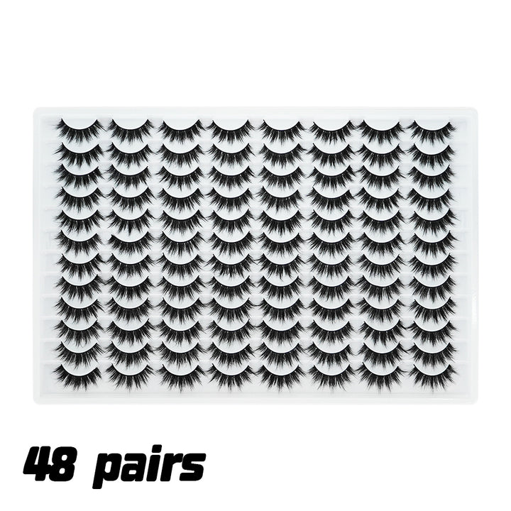 👁️✨ 3D False Eyelashes – Multi-Layered Realistic Soft & Comfortable Lashes