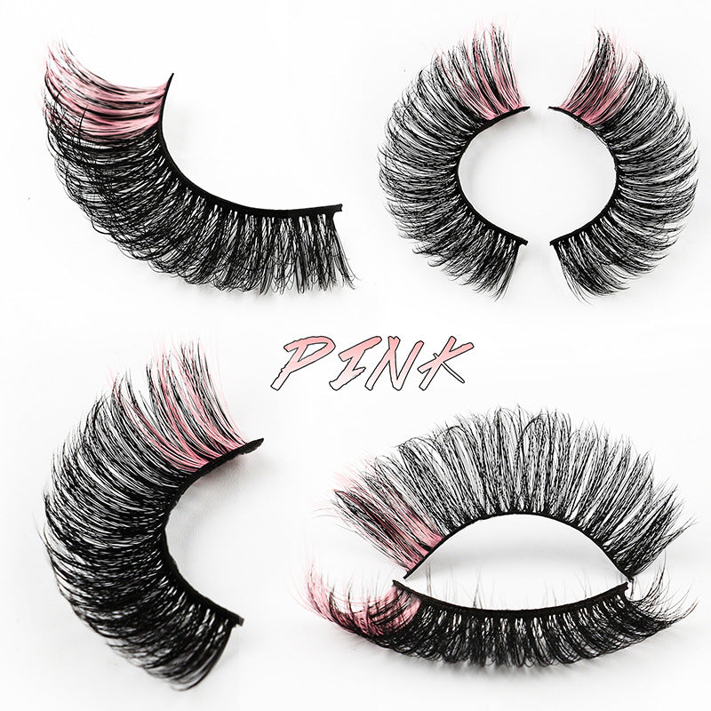 👁️✨ Color Natural Thick 5 Pairs Pack – 3D False Eyelashes (Imitation Mink)