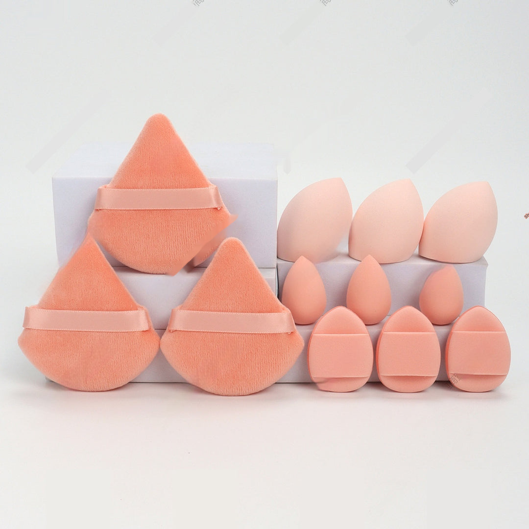 🥚💄 12-Piece Makeup Sponge Puff Set – Soft Beauty Blender Kit (Wet & Dry Use)