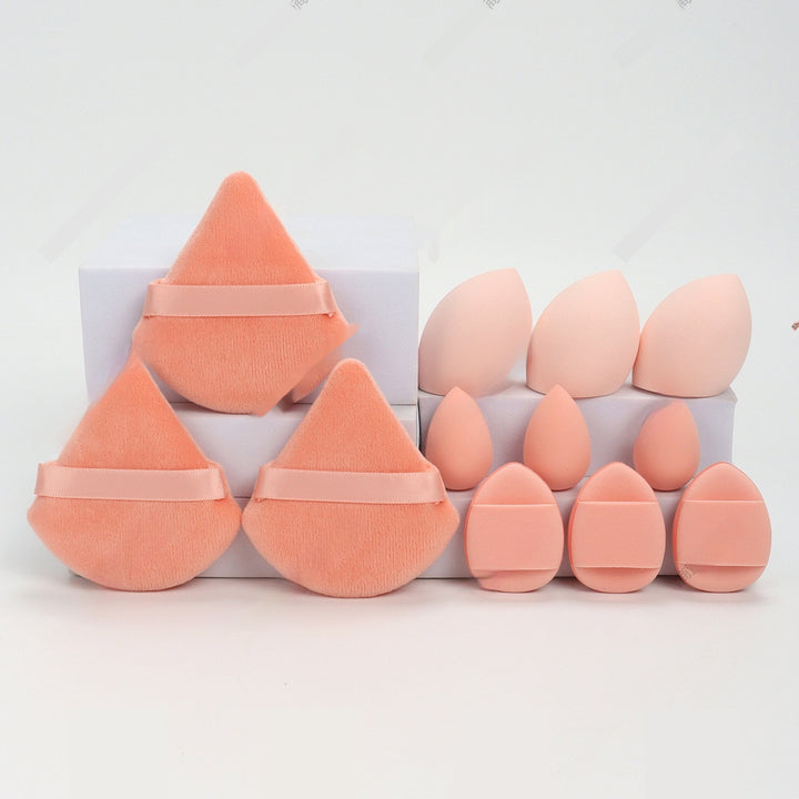 🥚💄 12-Piece Makeup Sponge Puff Set – Soft Beauty Blender Kit (Wet & Dry Use)