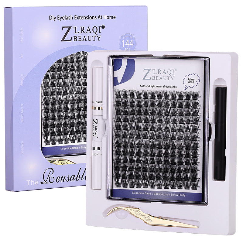 👁️✨ Segmented Individual Single Cluster Dense False Eyelashes – 5-in-1 DIY Lash Suit