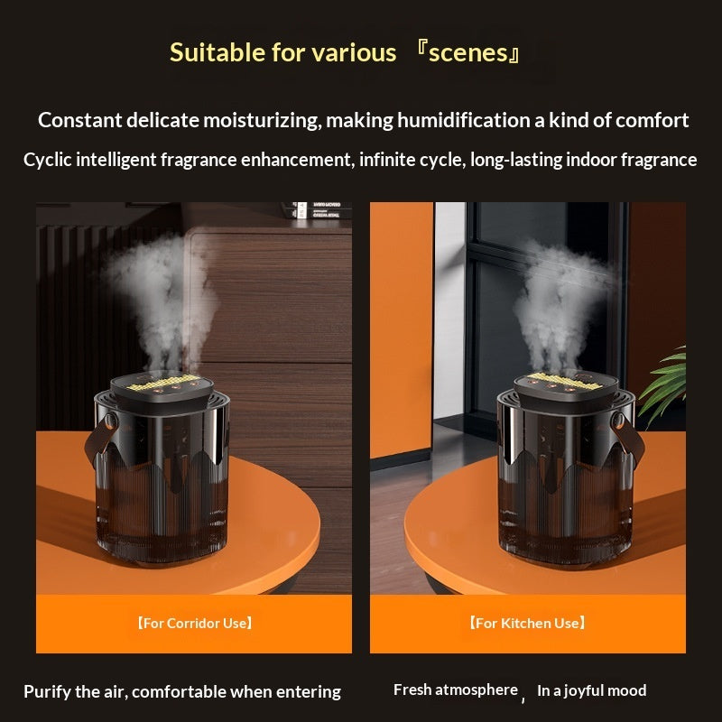 💧🏠 High-Capacity Smart Humidifier | Large Mist Output Multi-Nozzle Home Unit