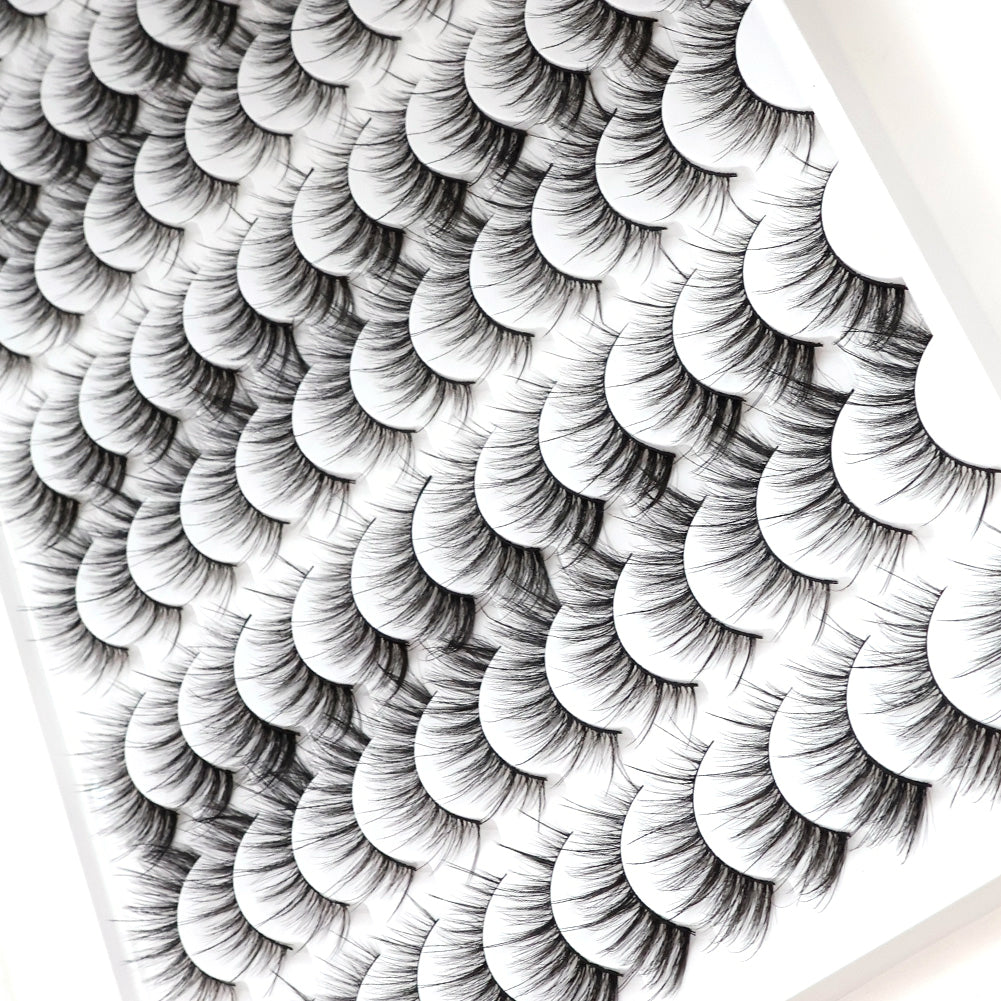 👁️✨ 3D Multi-Layered False Eyelashes – Soft Realistic & Comfortable Reusable Lashes